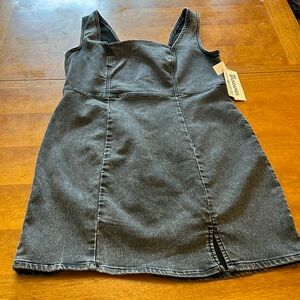 NWT Gray Denim Tank Dress